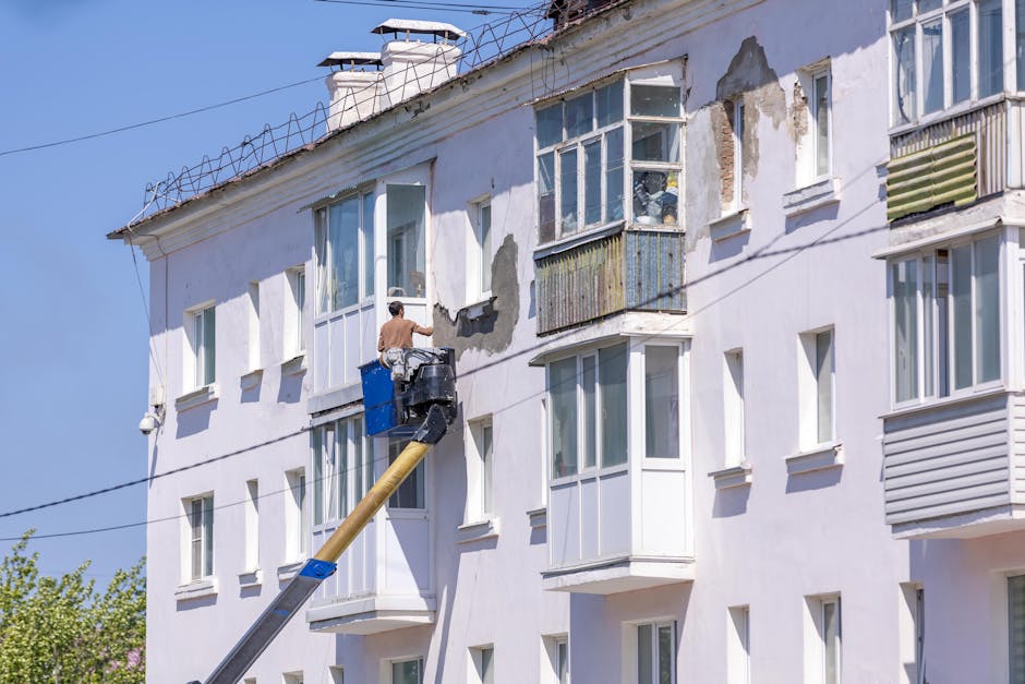 Renovación y pintura de fachada exterior de edificio - Modern Disegno